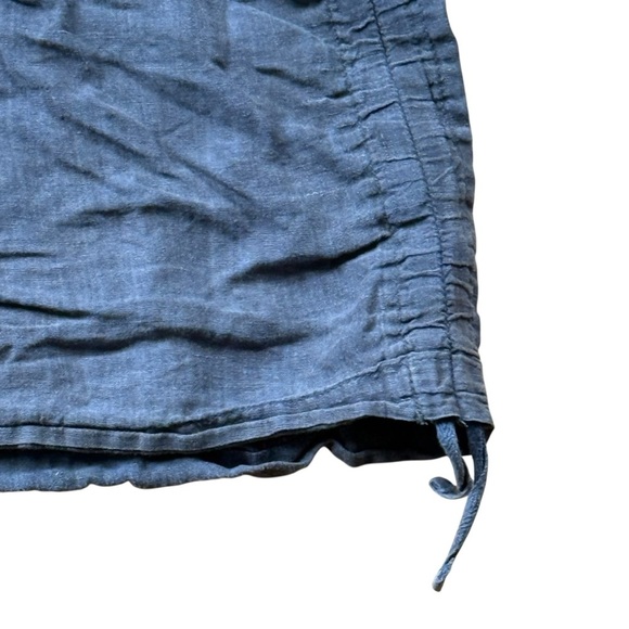 Toad & Co 100% Linen Large Boho Skirt Elastic Waist Ribbed Tie on Sides Beach - Picture 4 of 8